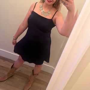 EUC Francesca’s navy fit and flare dress size XL